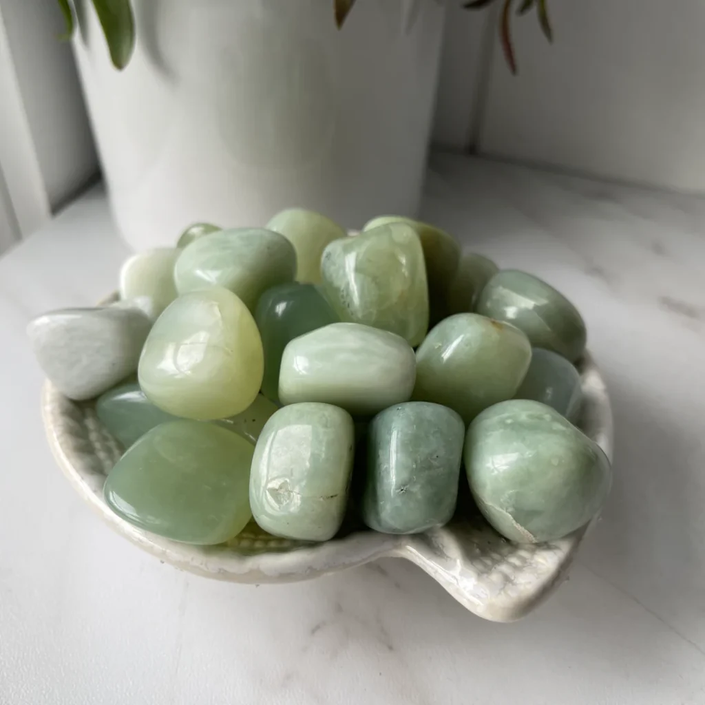 Jade stones symbolizing Wood Element meaning and natural vitality
