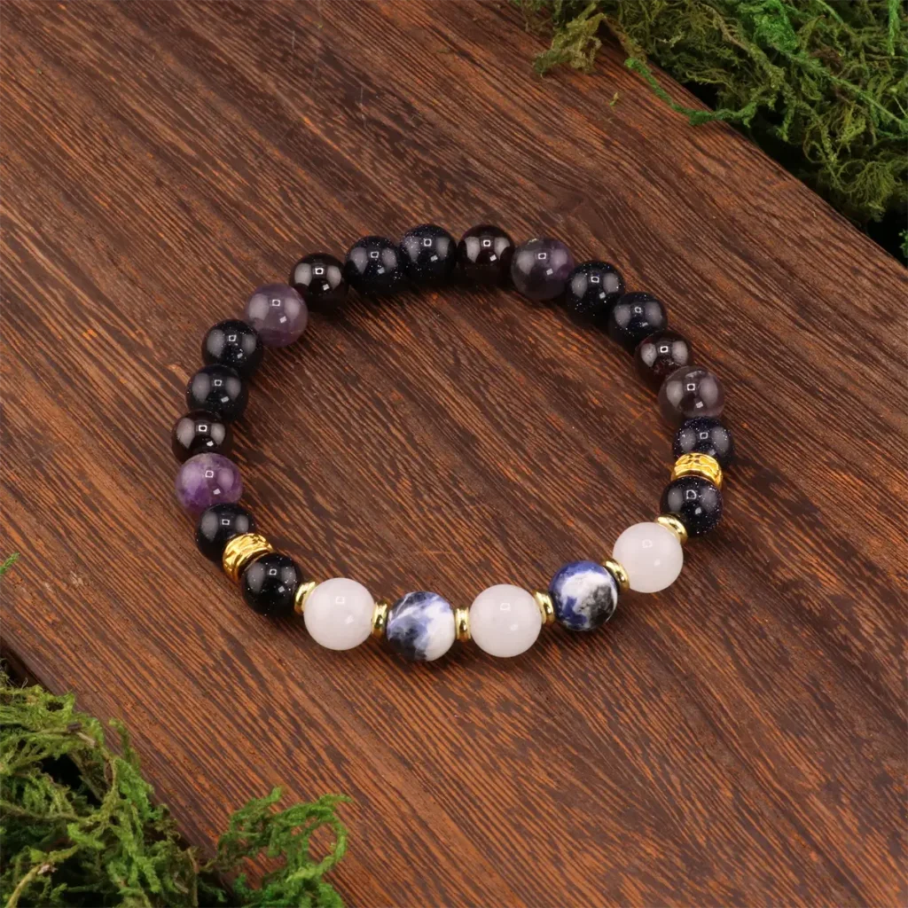 Sagittarius meaning crystal bracelet designed for adventure and spiritual growth