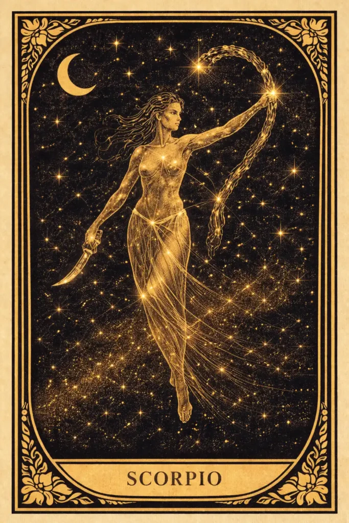 Scorpio zodiac meaning tarot card symbolizing transformation, intuition, and inner strength