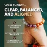 7 chakra bracelet for meditation worn daily for energy balance and focus