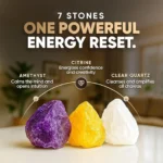 7 chakra bracelet for meditation stones amethyst citrine clear quartz meaning