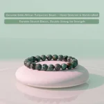 african turquoise bracelet for women minimalist product display green beads