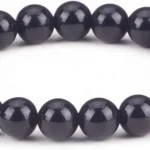 black obsidian bracelet for women classic black bead crystal bracelet