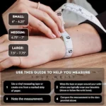 black obsidian bracelet for women size guide wrist measurement chart