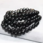 black tourmaline bracelet multiple strands natural black crystal beads