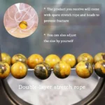 bumblebee jasper bracelet elastic stretch rope durable beaded bracelet