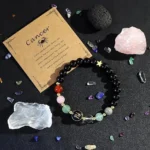 cancer crystal bracelet natural stones display emotional energy