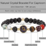 capricorn crystal bracelet stones garnet carnelian tiger eye quartz
