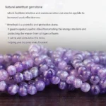 dog teeth amethyst bracelet multiple strands natural amethyst crystal beads