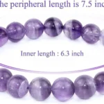 dog teeth amethyst bracelet size 7.5 inch length 6.3 inch inner circumference