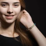 gemini crystal bracelet worn by woman for daily styling