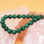 green malachite bracelet natural crystal beads 8mm