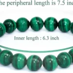 green malachite bracelet size 7.5 inch inner 6.3 inch