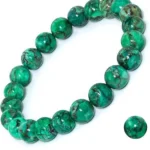 green turquoise bracelet 8mm natural stone beaded bracelet