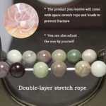 indian agate bracelet elastic cord adjustable design