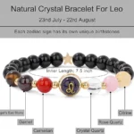 leo crystal bracelet with tiger eye garnet carnelian quartz rose quartz citrine