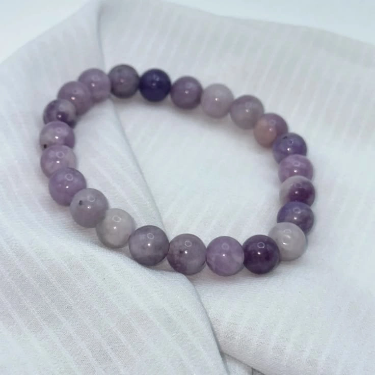 best crystals for anxiety lepidolite bracelet for panic and emotional balance