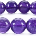 amethyst crystal bracelet natural gemstone handcrafted stretch elastic