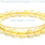 natural citrine bracelet 8mm beads 7.5 inch size guide