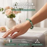 natural green lace agate bracelet for women worn on wrist indoor lifestyle