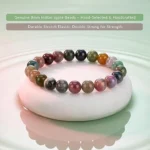 natural indian agate bracelet for women 8mm bead bracelet display