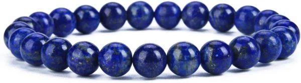 natural lapis lazuli bracelet for women 8mm beads close up
