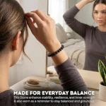 natural lava stone bracelet for women worn daily balance lifestyle