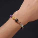 scorpio crystal bracelet worn on wrist natural gemstone zodiac bracelet