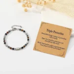 triple protection crystal bracelet for women with meaning card gift packaging