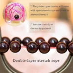 bloodstone bead bracelet strong elastic rope construction