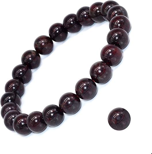 bloodstone bead bracelet size 7.5 inch outer 6.3 inch inner
