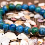 blue azurite bracelet natural crystal beach style jewelry