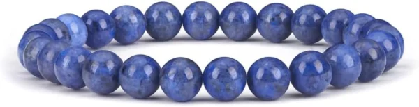 blue dumortierite bracelet for women natural stone bead bracelet
