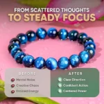 blue tiger eye crystal bracelet from scattered thoughts to focus
