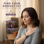 dogtooth amethyst bracelet for women worn by woman indoor