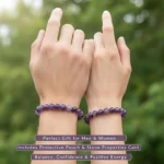 dogtooth amethyst bracelet for women couple gift bracelet
