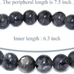 labradorite crystal bracelet 8mm bead size inner circumference 6.3 inch