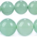 natural green aventurine bracelet for women with smooth 8mm green gemstone beads