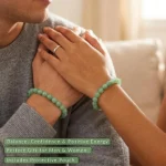 natural green aventurine bracelet for women worn by couple as matching bracelets