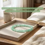 natural green aventurine bracelet for women handcrafted with durable elastic beads