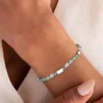 new beginnings crystal bracelet for women close up bead detail