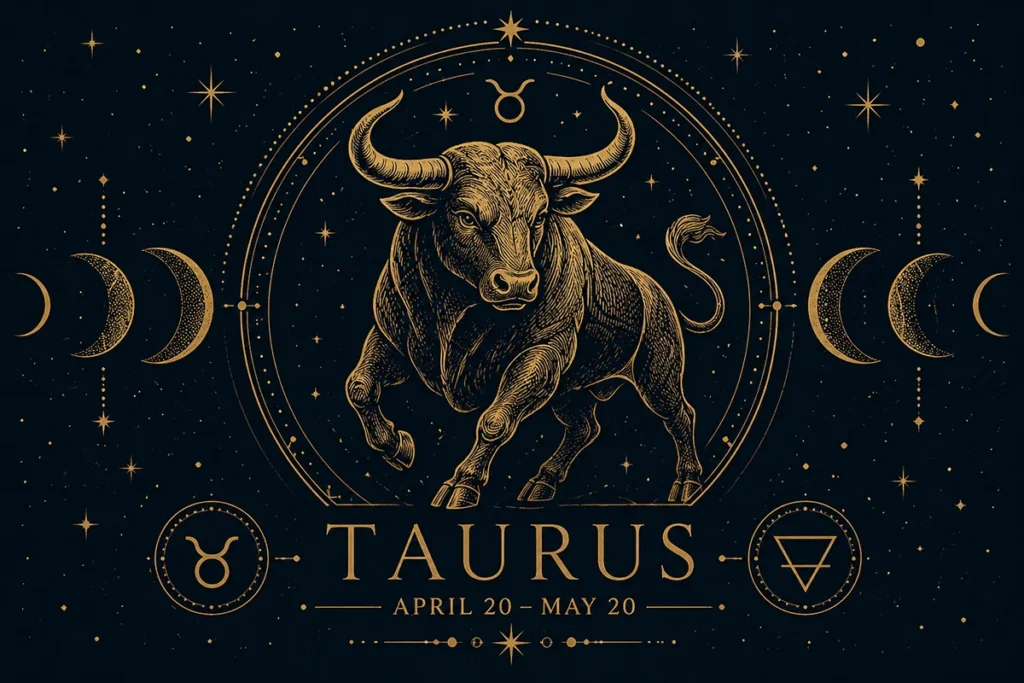 crystal bracelet for taurus zodiac sign symbol and dates