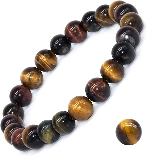 tiger eye stone bracelet 8mm natural beads full product view