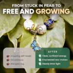 white agate bracelet for women before after calm confidence energy