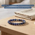 natural orange sodalite bracelet for women handcrafted gemstone bracelet